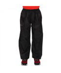 Regatta Boys Kids Stormbreak Lightweight and Waterproof Trousers - Black - Size 5-6Y