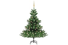 Be Basic Nordmann kunstig juletre med LED og kulesett gran 120 cm -