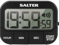 Salter Loud Kitchen Timer, Digital Display, Black, 355 BKXCDU