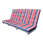 Baltic Garden Hammockdyna Excellent Hammock high-back cushion set, red-blue striped 200193-RBL