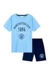 Manchester City F.C. Boys Short Pyjama Set Blue/Navy Loungewear Nightwear