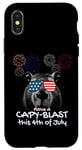 Coque pour iPhone X/XS Have a Capy-Blast this 4th of July - Patriot Capybara Lover
