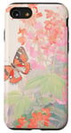 Coque pour iPhone SE (2020) / 7 / 8 Papillon mignon dans le jardin en plein air peinture dessin