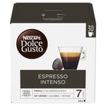 Café Capsules Compatible Dolce Gusto Espresso Intenso Intensité 7 Nescafe Dolce Gusto - La Boîte De 30 Capsules