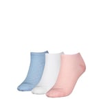 Tommy Hilfiger Women's Sneaker Socks, Pink/White/Blue, 35/38 (Pack of 3)