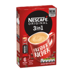 Nescafe Original 3 in 1 Instant Coffee - 6 Sachets Per Pack - 102g - Pack of 1