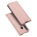 Huawei P40 Lite E - DUX DUCIS skin pro læder cover - Rosa