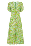 Bellavista Midi Dress - Lou Floral Print Green