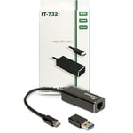 Inter-Tech Adaptateur LAN Argus IT-732 USB-C Gigabit Ethernet