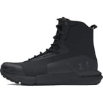 Under Armour UA Charged Valsetz Bottes tactiques pour hommes, chaussures de randonnée confortables, noir/noir/gris