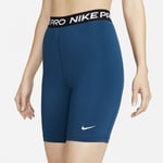 Women's Nike Pro 365 Training Shorts 18c cm Sz S Blue Black DA0481 460