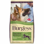 Burgess Sensitive Adult Dog Food Lamb & Rice 12.5kg