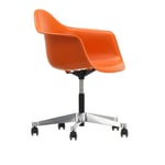Vitra - Eames Plastic Armchair PACC - 43 Rusty Orange - Castors Soft