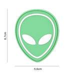 101 INC PVC Patch - Alien (Färg: Grön)