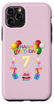 iPhone 11 Pro Seven 7yr 7th Birthday Happy Boys Girls 7 Years Old Party Case
