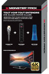 Prises, multiprises et accessoires électriques Monster Cable Pack câble HDMI 2.0 + parafoudre 4 prises + kit de nettoyage écran