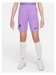 Nike Liverpool F.C. 2022/23 Stadium Goalkeeper Older Kids' Nike Dri-FIT Football Shorts - Lilac/Black, Purple/Black, Size L (12-13 Years)