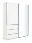 Habitat Holsted 2 Door 3 Drawer Mirror Wardrobe - White