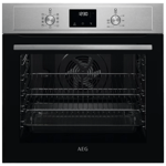Aeg BEX33501EM Stainless Steel Multifunction Fan operated oven, touch control clock, minute minder a