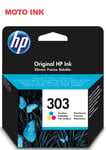 HP 303 Standard Capacity Colour Original Ink Cartridge Page Yield 165 (P/N T6N01