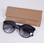 Burberry Sunglasses Black Round Frame Grey Gradient Lens 140mm Full Rim RRP €349
