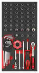 Flankhylsa Set 1/4" 6-Kant (SAE) SFS 1/3 61-Delar Sonic
