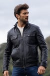 'Wansfell' Leather Biker Jacket