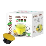 Foodness Ginger & Lemon Tea til Dolce Gusto. 10 kapsler