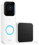 Blink Video Doorbell Wired or Battery + Sync Module - White