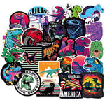 Animal Dinosaur Overlord Sticker Laptop Computer Phone Guitar Suitcase Kid Toy Sticker 50Pcs
