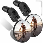 Beijiyi - Miroirs De Vélo, Miroir Convexe pour Guidon, 360° Réglable Haute Définition Rétroviseur de Vélo pour Le vélo de Montagne Moto (2 Pièces)