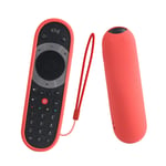 SIKAI Shockproof Silicone Remote Control Cover per Sky Q Non-Touch Infrared Remote Control Anti-scratch TV Remote Skin Holder Skin-Friendly Anti-Lost With Hand Loop (2pc & Red)