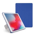 Pipetto iPad Air 3 / Pro 10.5 Case | Shockproof TPU Origami 5-in-1 Smart Cover Apple Pencil Sync & Charge | Auto Wake/Sleep - Royal Blue