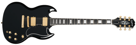 Epiphone SG Custom 2-Hum Incl. Premium Gig Bag Ebony