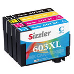 Cartouches d'encre Compatible Epson 603XL 603 XL Noir Couleurs pour Epson XP-3100 XP-4100 XP-2100 XP-2105 XP-3105