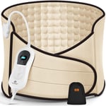 Coussin chauffant électrique pour le ventre et le dos Sac inclus - Ceinture chauffante avec 3 niveaux de température et arrêt automatique - Ceinture