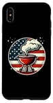 Coque pour iPhone XS Max Barbecue vintage patriotique avec drapeau américain