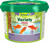 Tetra Variety Sticks Floating Pond Fish Food1650g 10 Litre Bucket Koi Goldfish