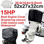 MAOMEI 210D Oxford Waterproof Rain Proof Universals Boat 15 30 60 100 150 175 250 PH Motor Cover Outboard Engine Protector Covers (Color : A300 5 01)