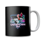 Earthworm Jim Retro 80s Neon Landscape Mug