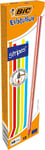 BIC Evolution Graphite Pencils - Box of 12 - HB Lead with Colourful Striped Desi