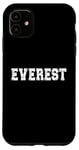 Coque pour iPhone 11 Souvenir de l'Everest / Everest Mountain Climber / Police moderne