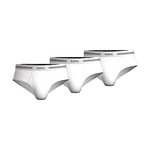 Hugo Boss Men's 3 Pack Traditional Cotton Brief?? 3p Us Co 10145963 01???? ? ??? 3?paquete De Calzoncillos De Algo Briefs, Pure White, L UK