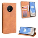 Bofink Vintage läder OnePlus 7T fodral - Brun Brun