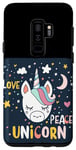 Coque pour Galaxy S9+ Costume de licorne amusant qui dort joliment et en paix
