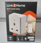Link2Home Wi-Fi Smart Plug Socket 13A Google & Alexa Compatible