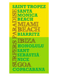 Towel Printed Surfers Paradise Home Textiles Bathroom Textiles Towels & Bath Towels Beach Towels Multi/patterned Bercato