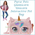 Purse Pet Glamicorn Unicorn Interactive Purse Bag Spin Master 25 Sounds & Blinks