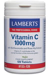 Lamberts Vitamin C 1000mg with Bioflavonoids and Rose Hips (120) BBE 05/2026
