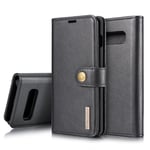DG.MING Samsung Galaxy S10 Plånboksfodral med avtagbart skal, Black